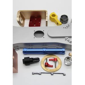 Precision Aluminum CNC Machined Components PEEK Machined Parts H14 Tolerance