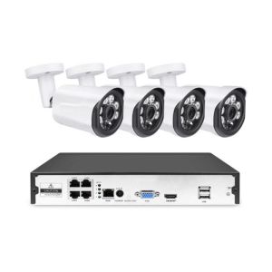 Quality 2MP 4 Camera Poe Nvr Surveillance System , IP66 Poe Video Security System for sale