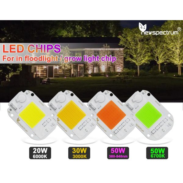 AC COB Flip 50W LED Chip Surge Protect For Landscape Lighting