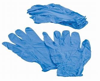 Buy 4 Mil Nitrile Blue Protective Disposable Gloves Chemical Resistant at wholesale prices