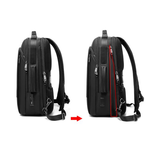 High quality wholesale expandable men customized business travel waterproof backpack laptop backpacks
