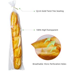 Quality Baguette Recycle Plastic Bread Bags Recycled And Eco Friendly for sale