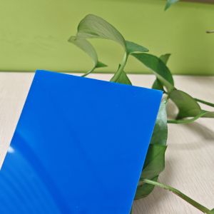 Opaque Blue Polycarbonate Solid Sheet 1mm-20mm High Impact Resistance
