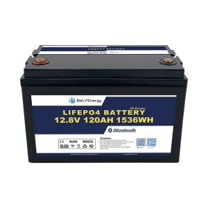 Low Self Discharge 3000 Cycles Solar Lithium Battery With ABS Case 12.8V120Ah