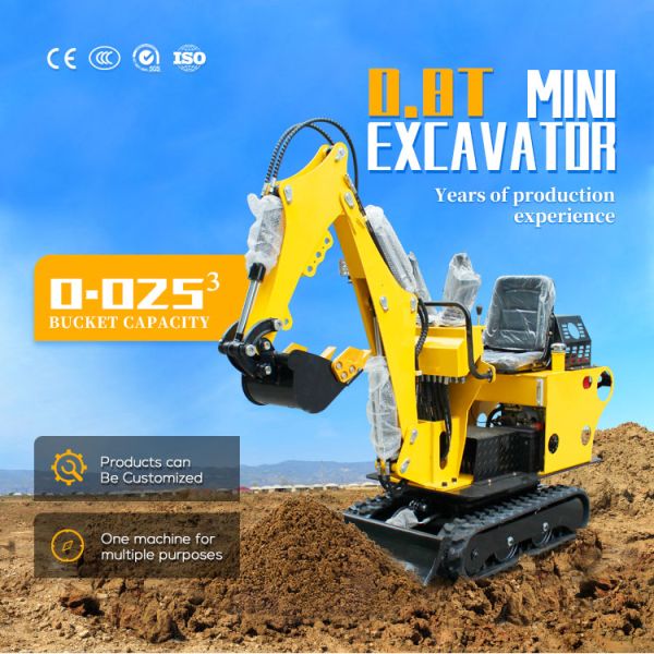 Free Shipping Epa Excavator 1ton 2 Ton Kubota Engine Crawler Digger Farm Minibagger 1 Ton Mini Excavator for Sale