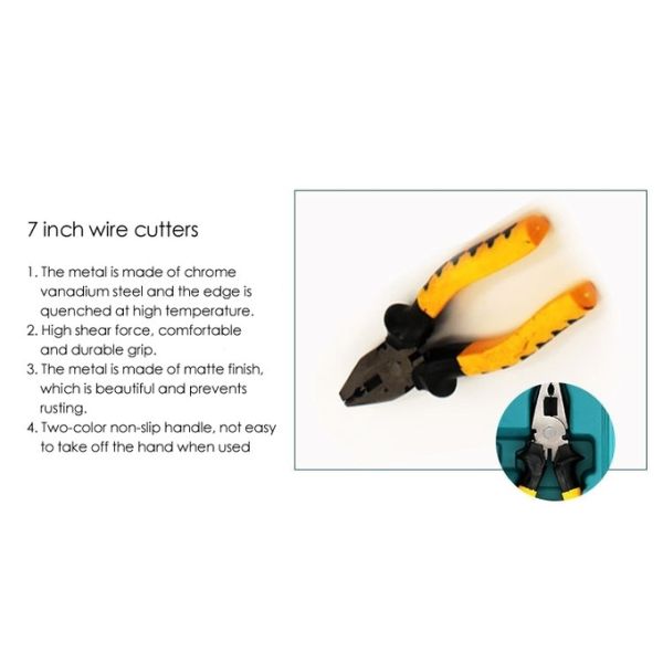 JYH-HTS11-3 12pcs Home Car Repair Tool Kit Screwdriver Hammer Wrench Home Hardware Tools