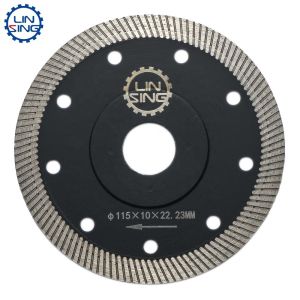 115mm Mesh Thin Turbo Disc Porcelain Ceramics Diamond Tools Cutting Disc Cutter