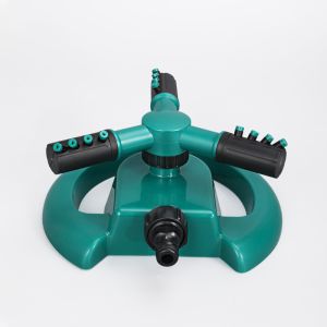 Automatic Watering Grass Lawn 3 Arms Nozzles Garden Sprinkler with Female