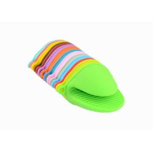 Logo Customized Silicone Kitchen Gloves / Non Slip Silicone Oven Mitts