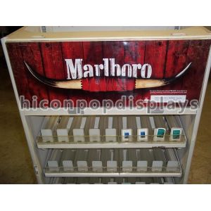 Free Standing Retail Merchandise Displays Waterproof With Spring Pusher