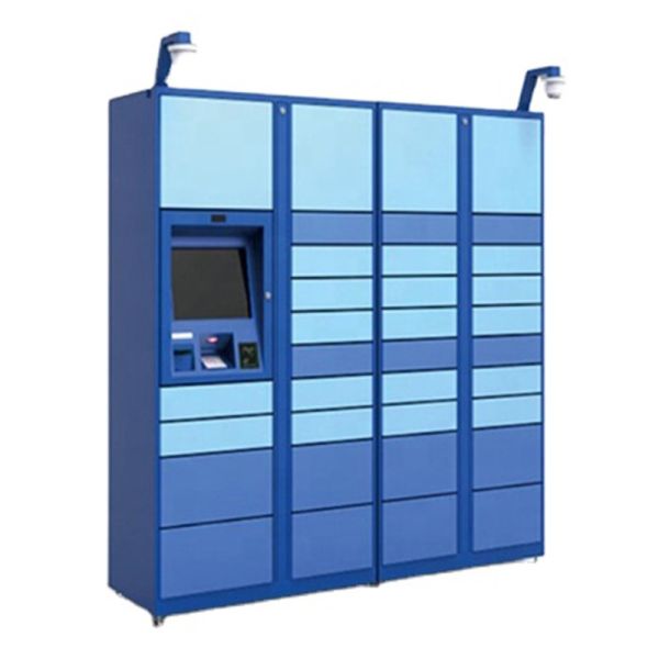 Outdoor Self Service Cargo Pickup Delivered Parcel Post Locker Terminal Kiosk