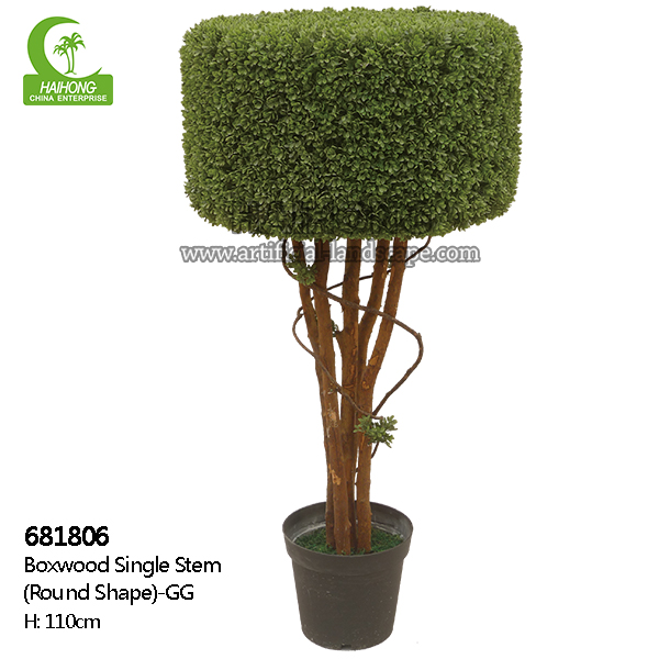 faux boxwood tree