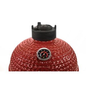 Handwork Ceramic Red Charcoal 15 Inch Kamado Grill