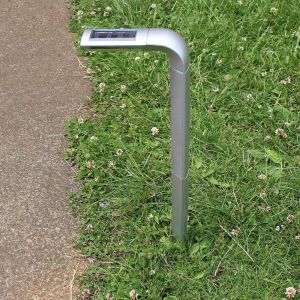 L Shaped 8 LED Solar Lawn pathway light