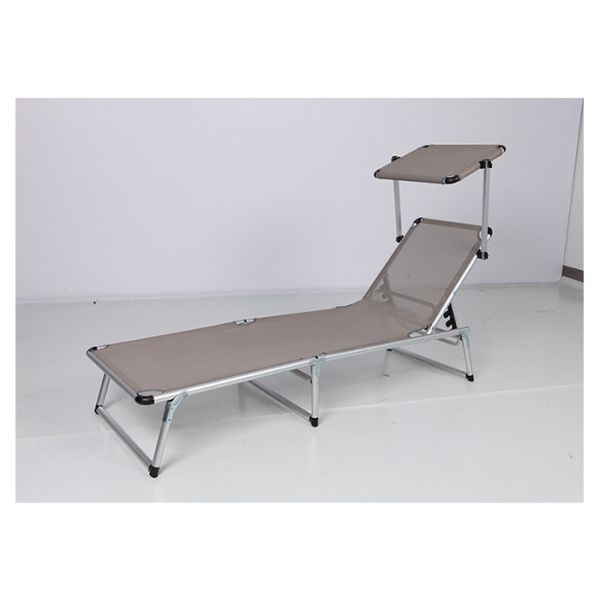 Customized Beach Foldable Sun Lounger With Aluminum Tube Material