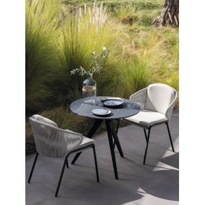 Quality Nordic outdoor balcony table and chair three piece set, courtyard rattan chair, tea table combination, simple leisure outdoor furniture rattan chair for sale