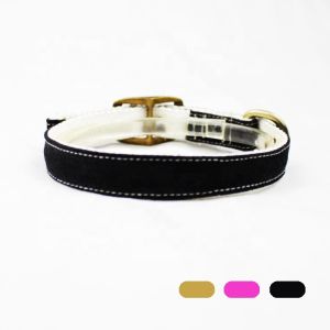 C505 Wholesale Adjustable Canvas Cotton Waterproof Pet Dog Training Collar