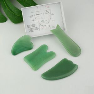 Jade GuaSha Board Body Spa Scraping Stone Massage Tool