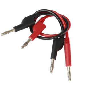 15A Male Audio Video 4mm 1000V Banana To Banana Cable