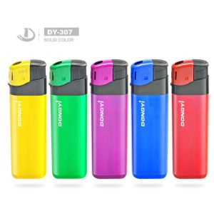 Disposable Custom Logo Electric Gas Lighter Refillable Plastic Smoking Lighter