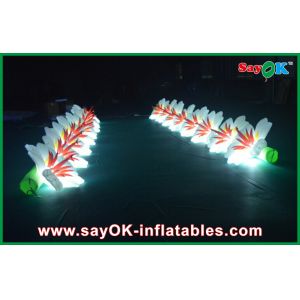 Durable Inflatable Flowers Wedding With Changing Led Lights Custom Design