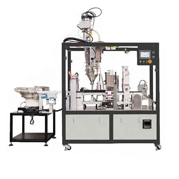 Linear Coffee Capsule Filling And Sealing Machine With Nitrogen Flushing