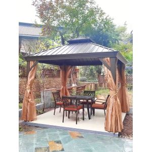 China Aluminum Patio Gazebo Outdoor Hardtop Gazebo Patio Hardtop Gazebo on sale
