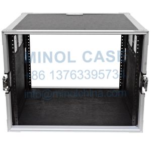 Heavy Handle Aluminum Flight Case Rack Case 6 U