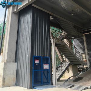 Outdoor Vertical Freight Platform Lift Hydraulic Guide Rail For Transporting