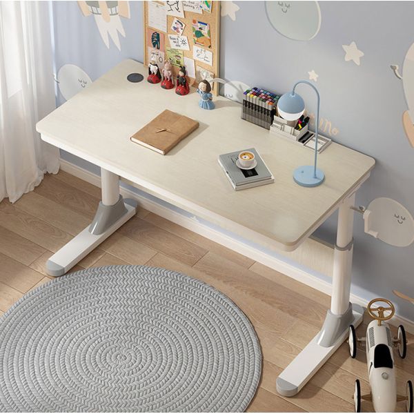 Buy Height Adjustable Modern Stand Up Desk White Wooden Gaming Computer Table for Office at wholesale prices
