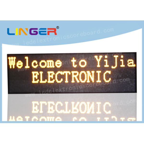 Semi Outdoor Led Scrolling Display , Outdoor Scrolling Led Sign For P7.62mm /