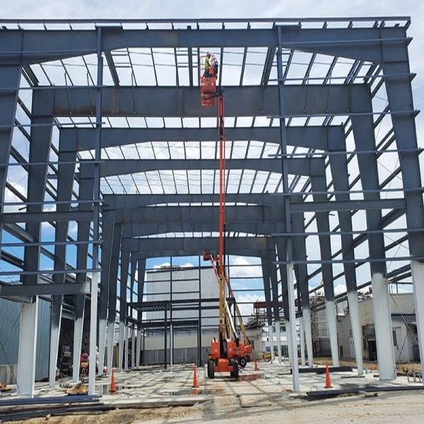 Buy Steel Frame Prefabricated Steel Components for Steel Structure Workshop Metal Type Steel Span 10-30 Meters at wholesale prices