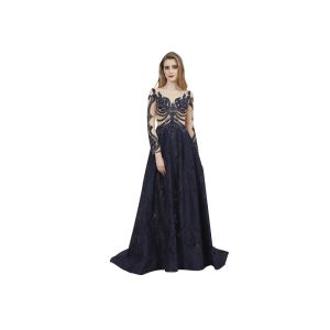 Ladies Off - Shoulder Wedding Lace Muslim Evening Dress S-XXL Or Customized Size