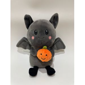 7 Pcs Assorted Bat With Pumpkin Plush Toys, Cute Food Stuffed Animals For Kids