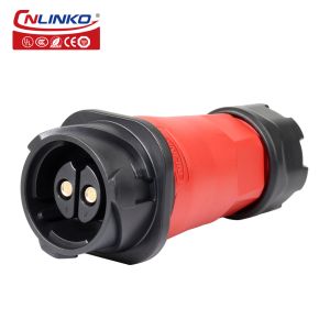 Cnlinko DL-28 IP68 Plastic 50A 500V AC Power Connector 2 Pin Circular Waterproof