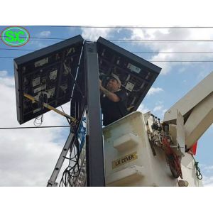 Electronic Led Digital Billboards P6 Dual Side Ladvertising Display IP68