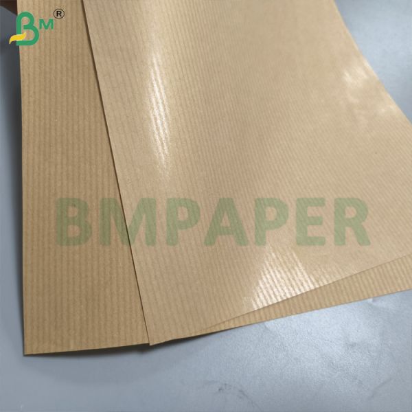 Buy High Strength 50gsm Pure MG Ribbed Kraft Paper Roll 750mm at wholesale prices