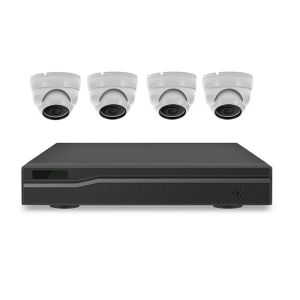 Quality H.265 Infrared PoE IP Camera Kit / 8MP Dome 4 Channel Poe Camera System for sale