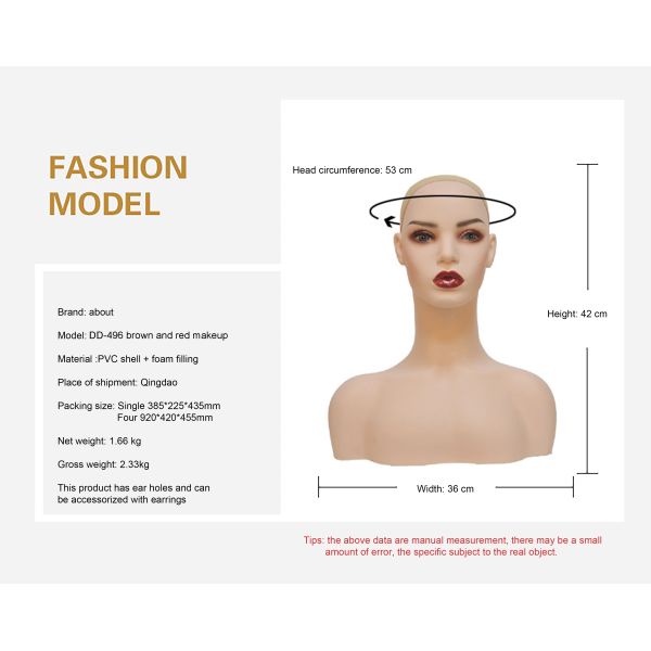 Fashion wholesale mannequin head and wholesale mannequin head for used mannequins head