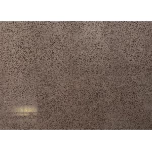Building Design Materials Brown Durable 3000*1600 Engineered Quartz Stone