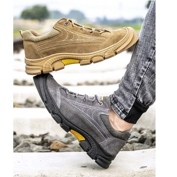Steel Toe / Steel Plate Comfortable Safety Shoes Durable Work Safety Shoes Yellow