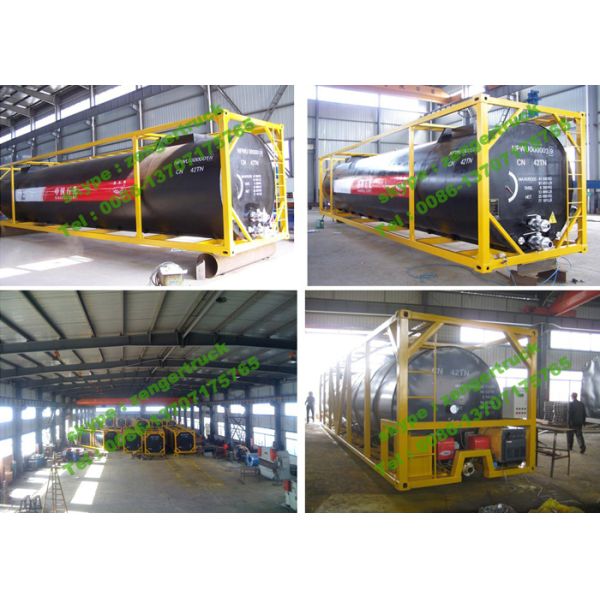 Transportation 40FT Bitumen / Asphalt Tanker Trailer With Self Discharge
