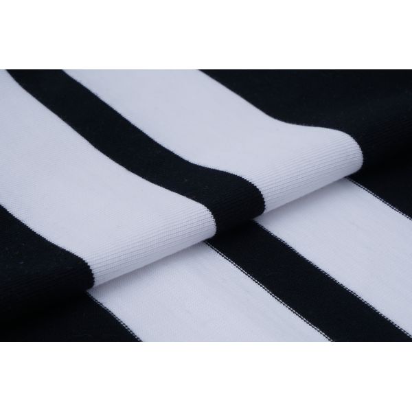 Skin-Friendly Soft And Not Prone To Deformation Striped Knit Fabric For Casual Wear