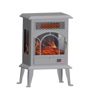 Master Flame Electric Fireplace Indoor Freestanding Mantel Heater 1500W