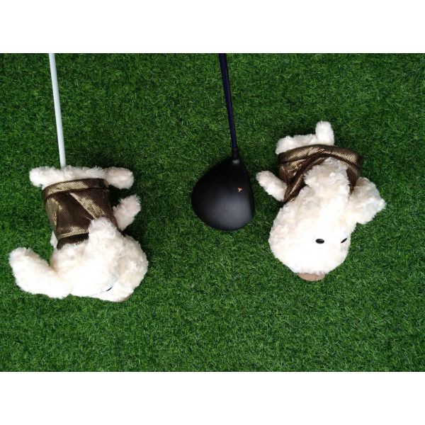 golf head cover , dog head cover , animal head cover , plush head cover , driver head cover