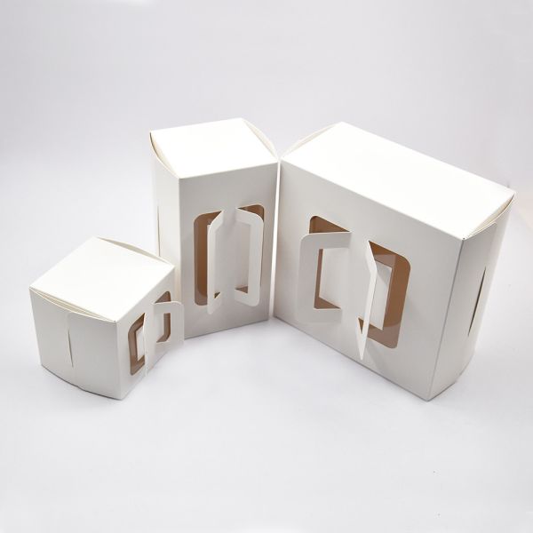 artpaper foldable clear window 8x8x4" 4x4x4" 8x4x4" Cake Box