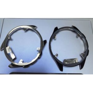 Black Titanium MIM Metal Injection Molding Housing For Watch Frame Silver