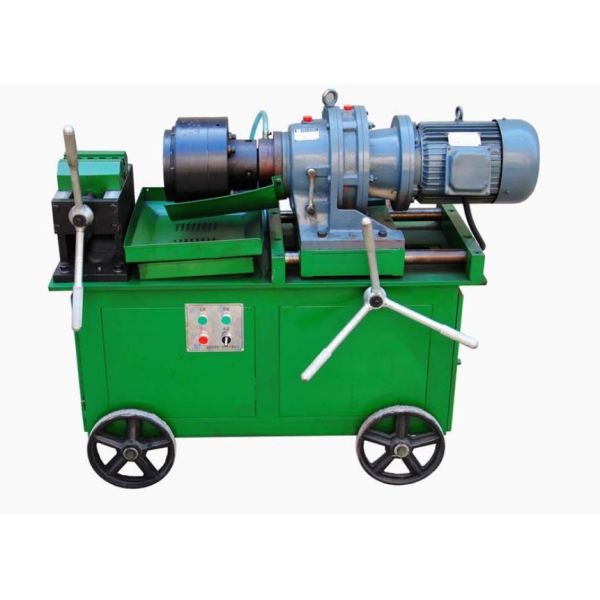 Rib Peel Automatic Rebar Threading Machine , Construction Steel Bar Threading