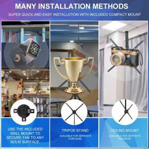Powerful App Holograficos 3d Led Fan Hologram Projecteur Video Advertising