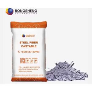 Rongsheng Alumina Steel Fiber Castable High Quality Abrasion Resistant Steel